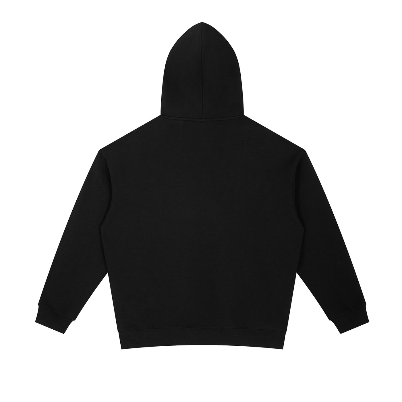 JacquardStudios Golden Essential Heavyweight Hoodie in Black, alternate view