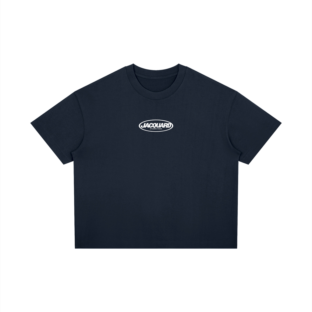 JacquardStudios Logo T-Shirt in Navy Blue