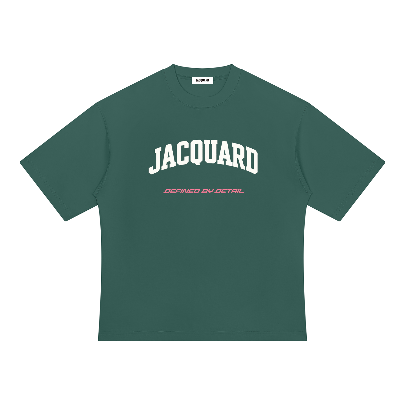 JacquardStudios Defined Unisex Heavyweight Oversized T-Shirt in Blackish Green