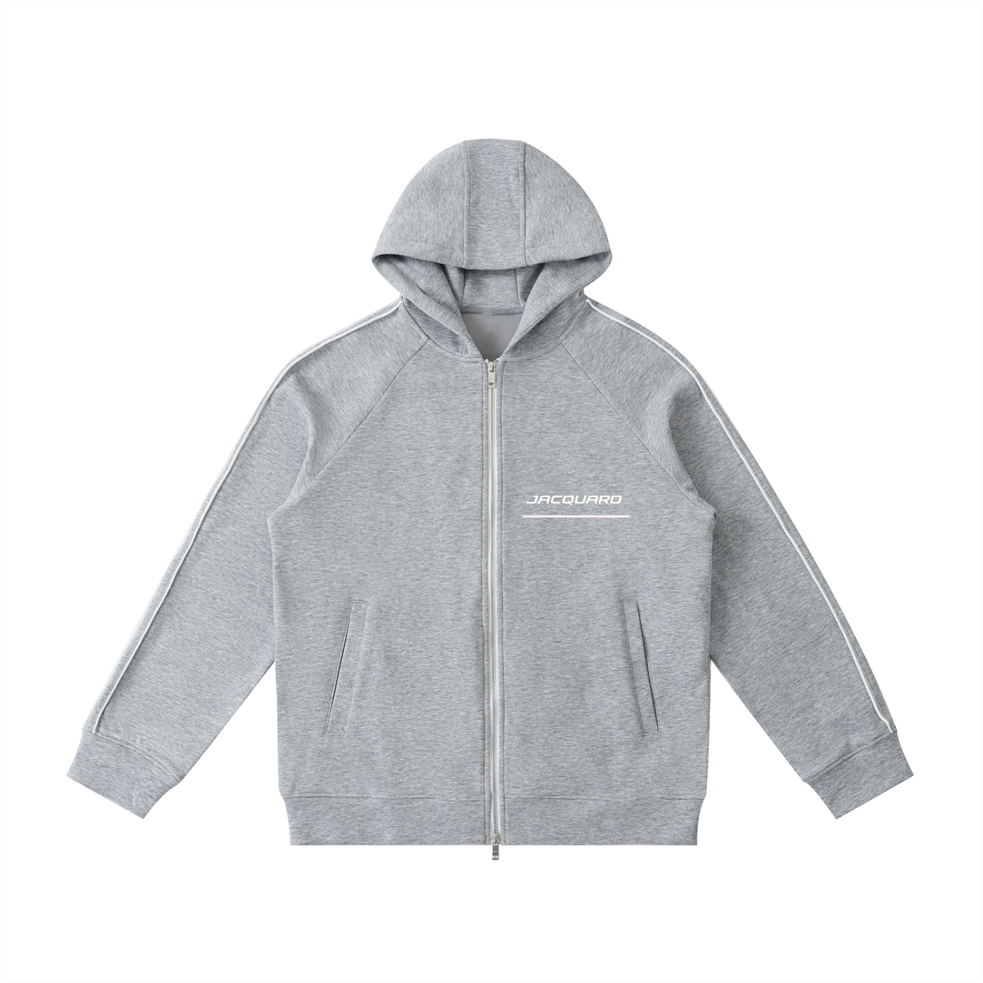JacquardStudios Heavyweight Sleeve Zip in Flower Gray