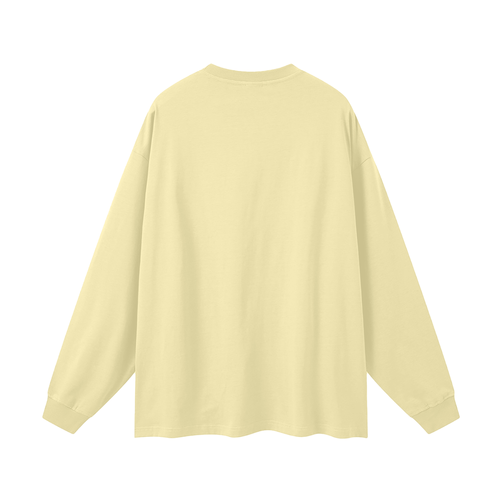 JacquardStudios Defined Oversized Unisex Long Sleeve in Yellow, alternate view