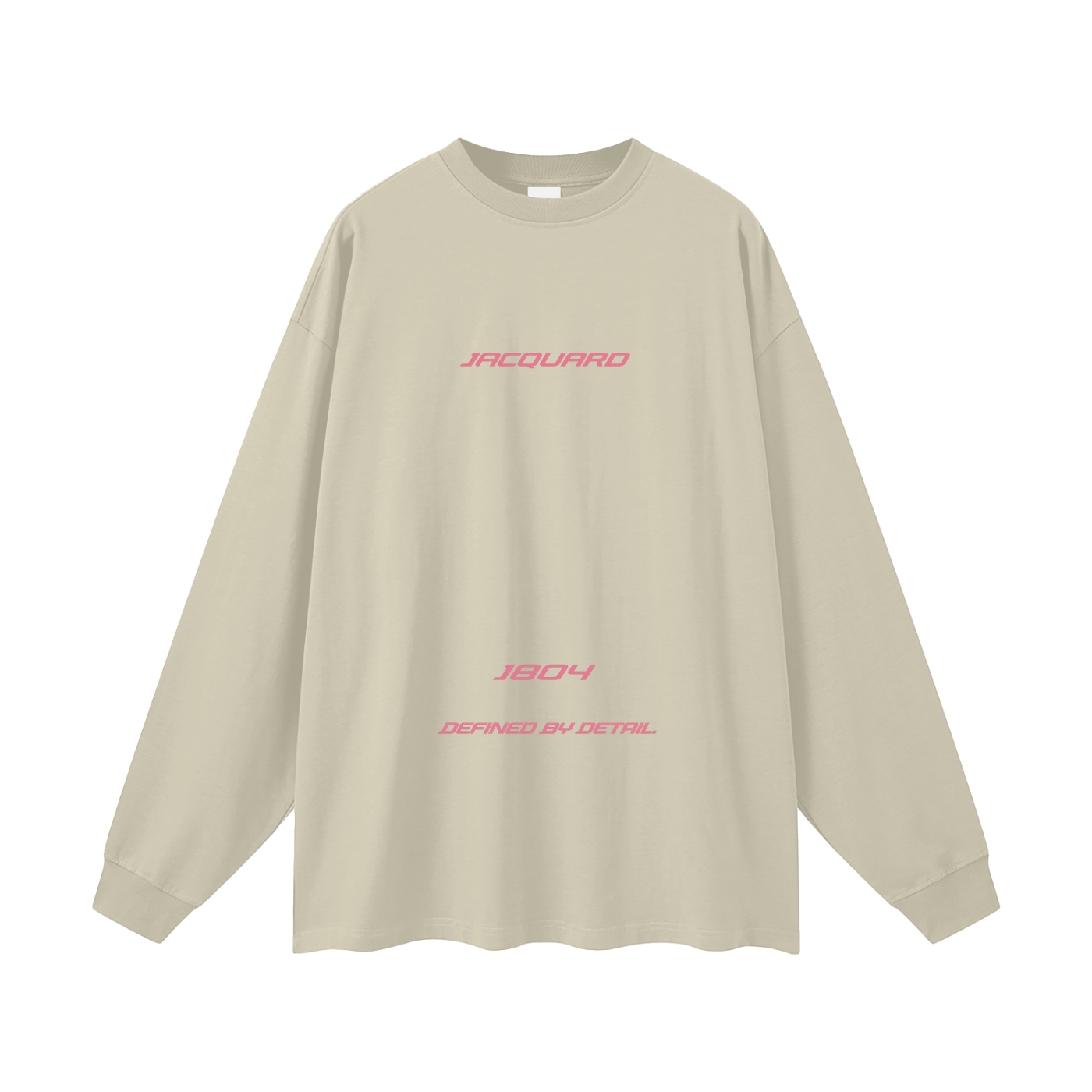 JacquardStudios Triple Oversized Unisex Long Sleeve in Sand Color