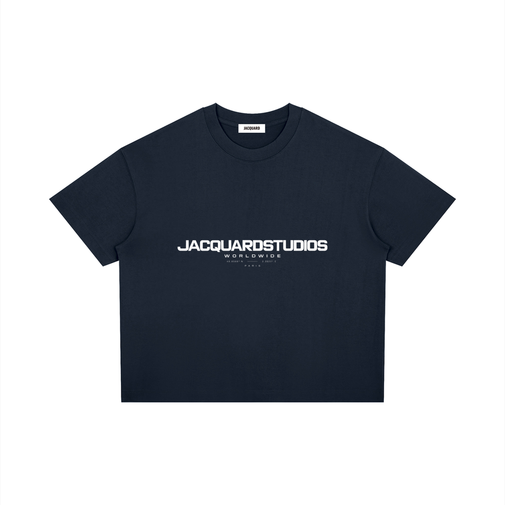 JacquardStudios Worldwide T-Shirt in Navy Blue