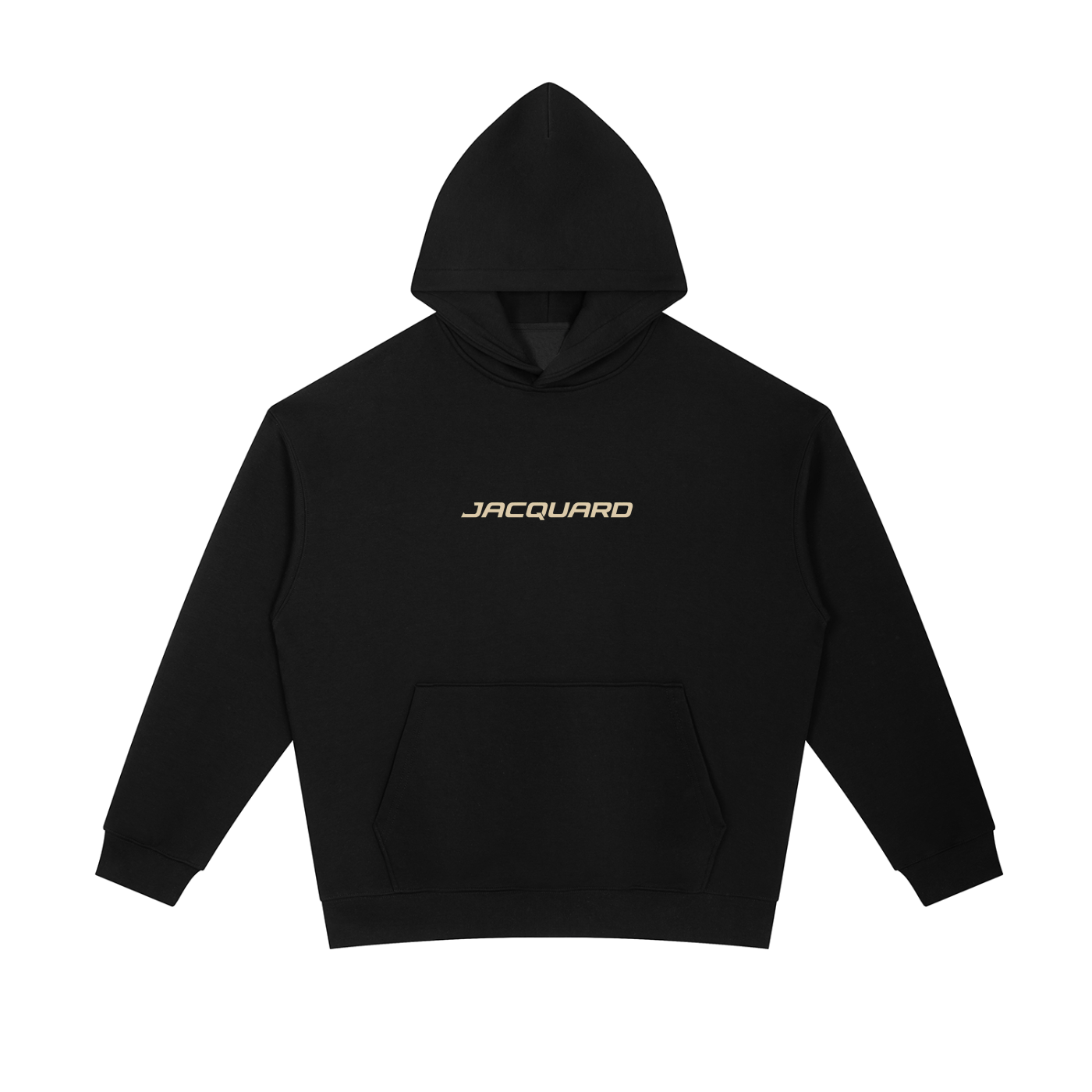 JacquardStudios Golden Essential Heavyweight Hoodie in Black
