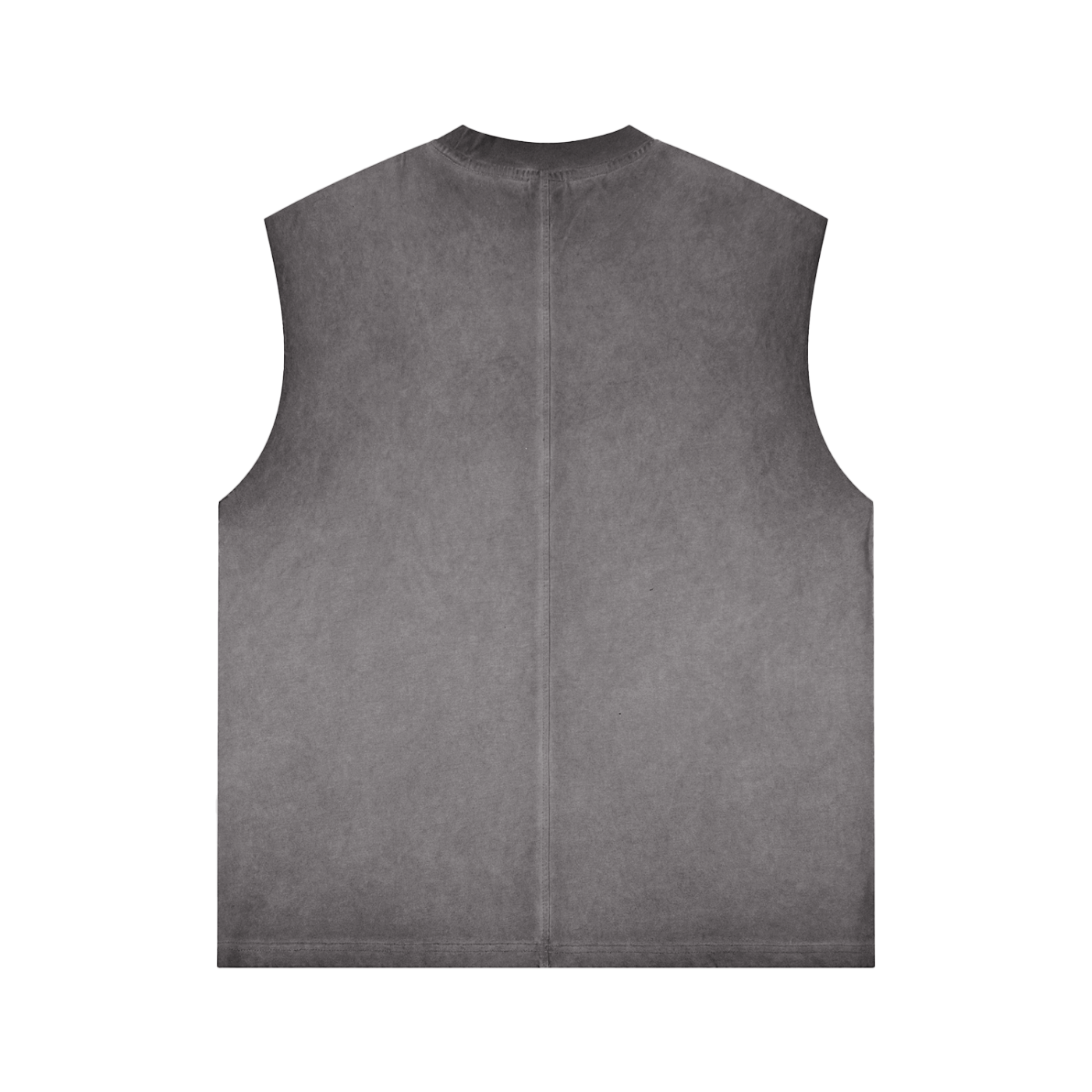 JacquardStudios Pink Reverse Washed Tank Top in Gray, alternate view