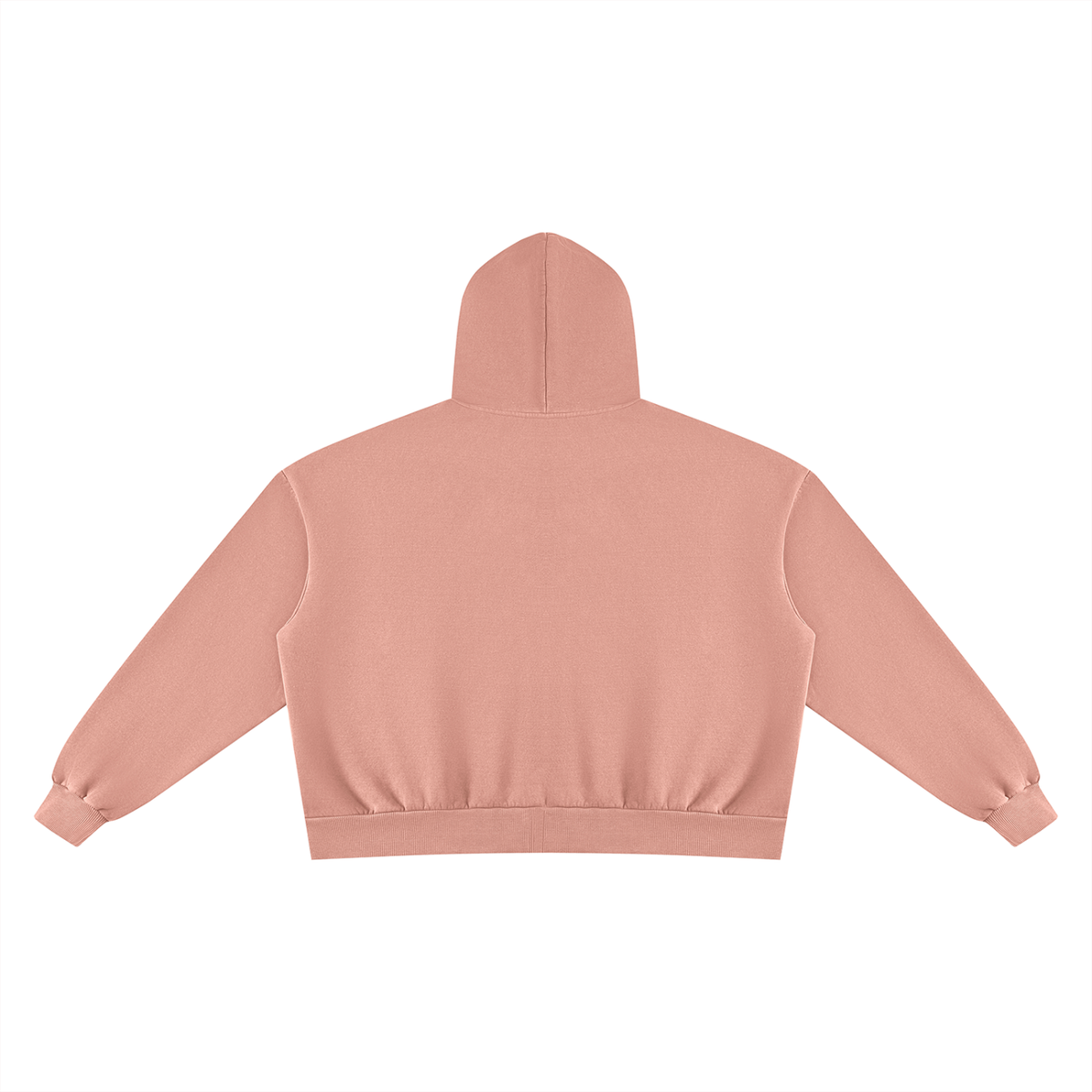 JacquardStudios Wash Fleece Hoodie in Pink, alternate view