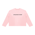 JacquardStudios J/S Unisex Sunfade Boxy Long Sleeve, black print, in Pink