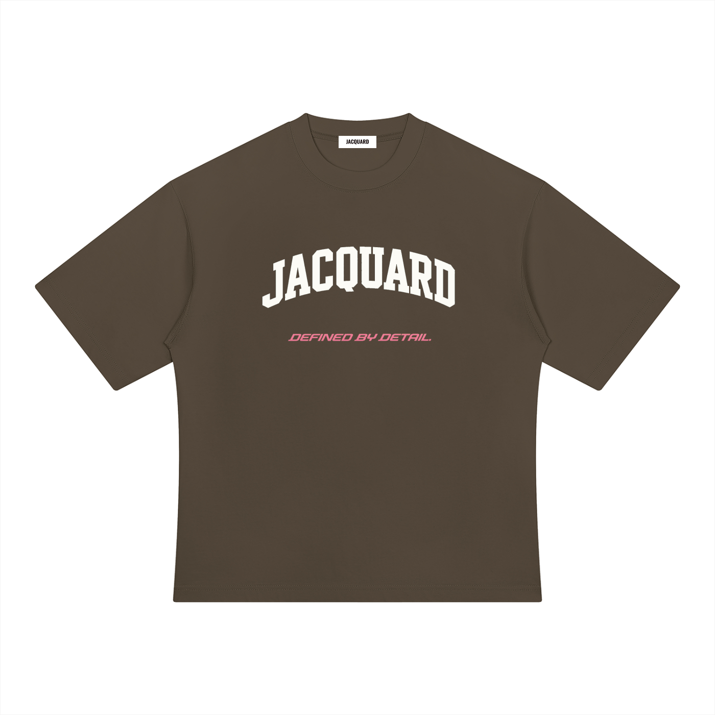 JacquardStudios Defined Unisex Heavyweight Oversized T-Shirt in Coffee