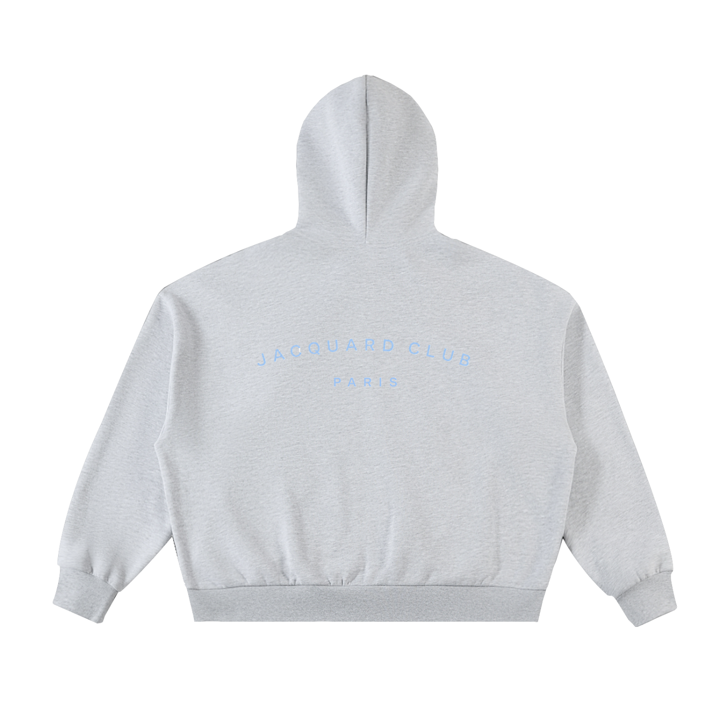 JacquardStudios Fleeced Full Boxy Zip in Flower Gray, alternate view