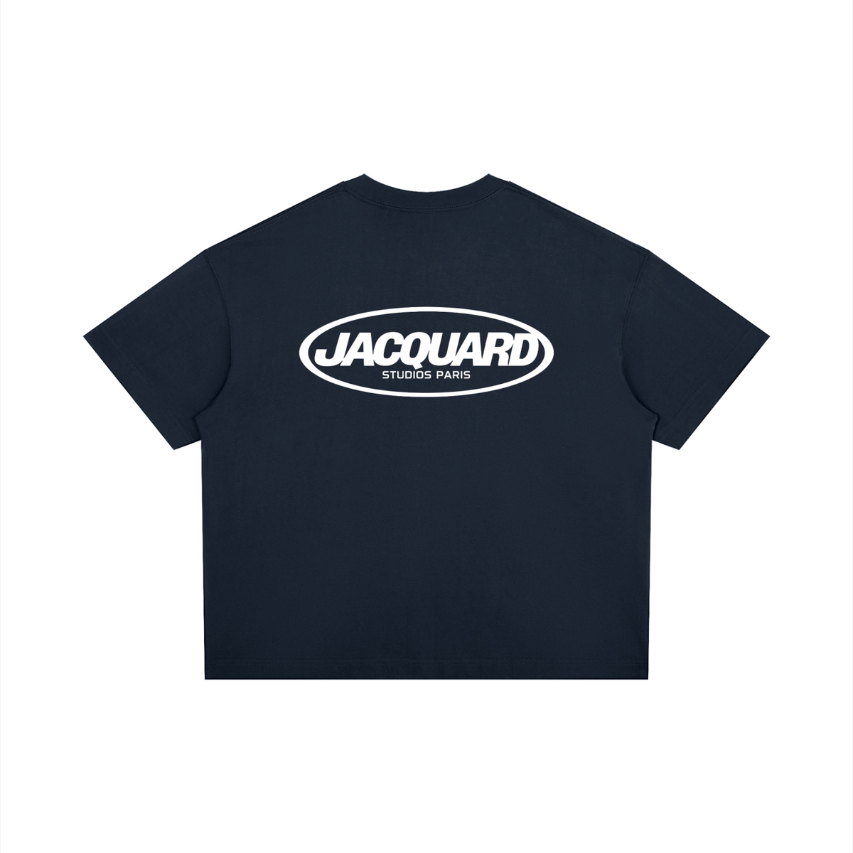 JacquardStudios Logo T-Shirt in Navy Blue, alternate view