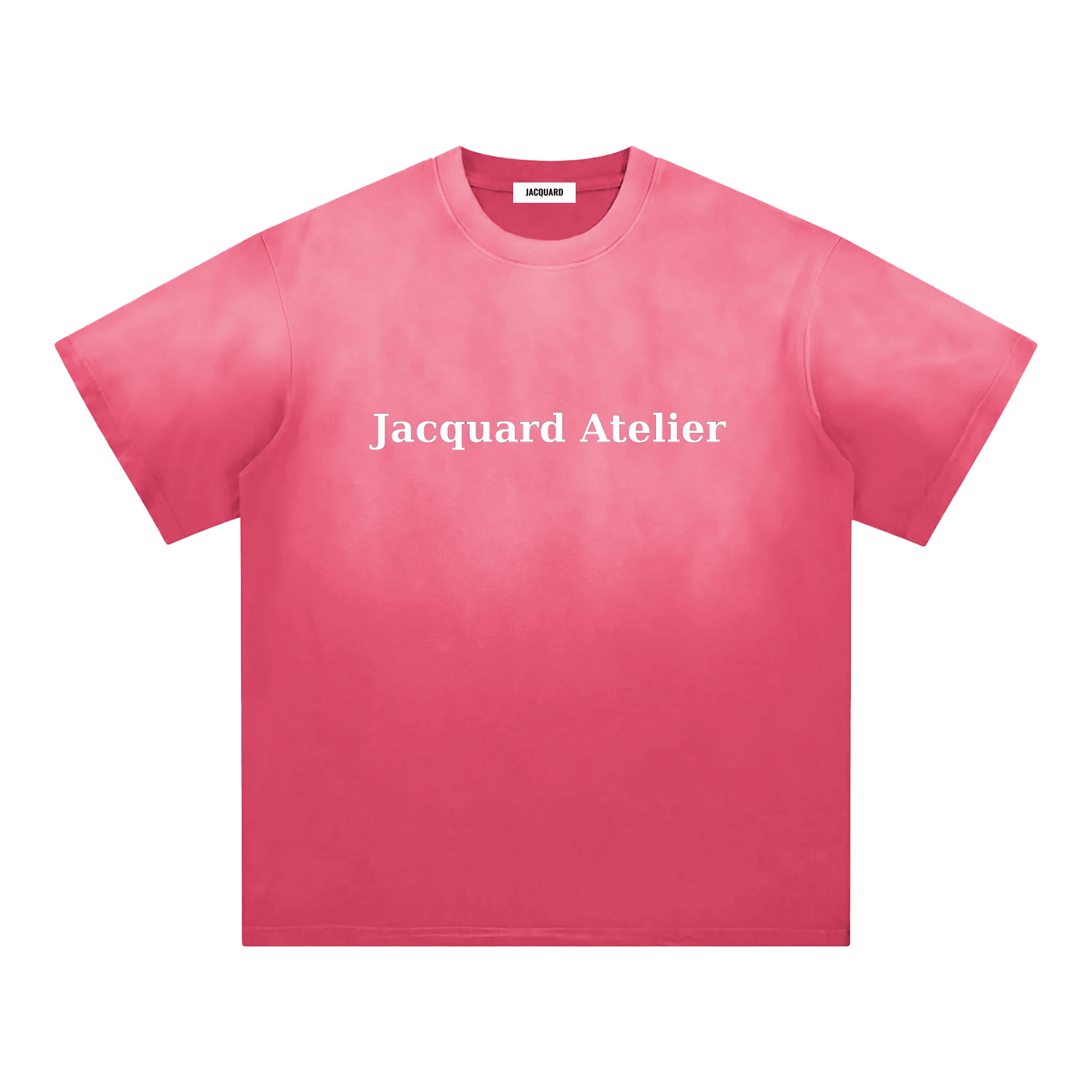 JacquardStudios Atelier Sunfade Edge T-Shirt in Rose Pink