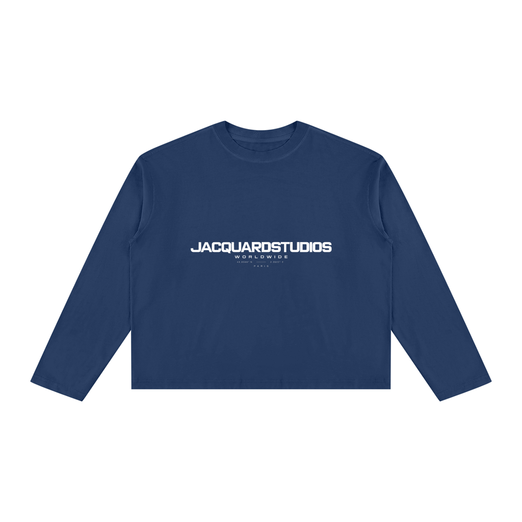 JacquardStudios Worldwide Longsleeve in Navy Blue