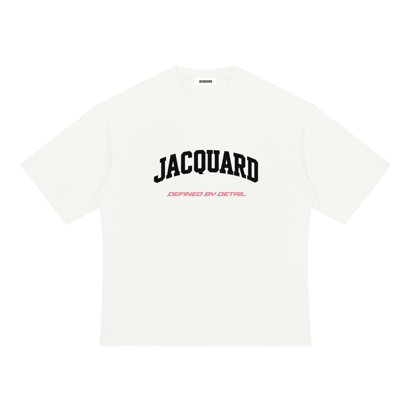 JacquardStudios Defined Unisex Heavyweight Oversized T-Shirt in White
