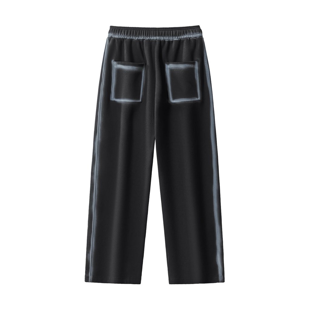 JacquardStudios Sunfaded Edge Fleece Sweatpants in Washed Black, alternate view