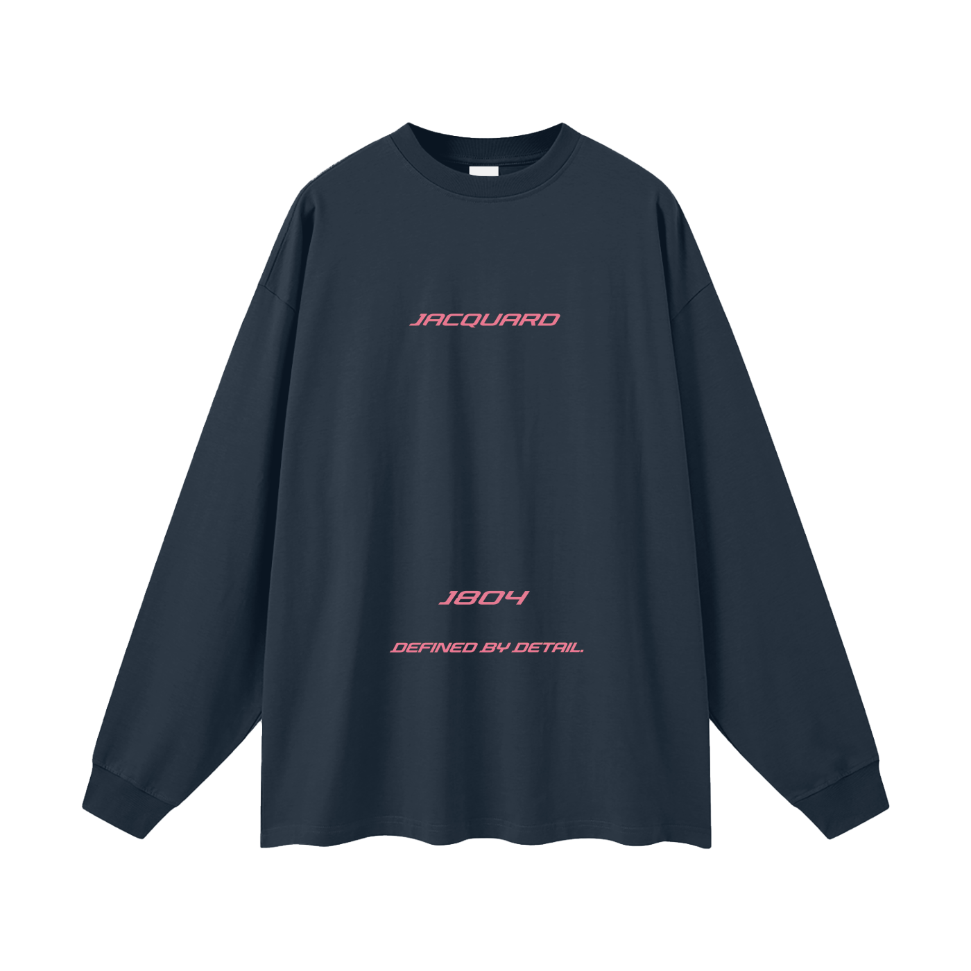 JacquardStudios Triple Oversized Unisex Long Sleeve in Navy