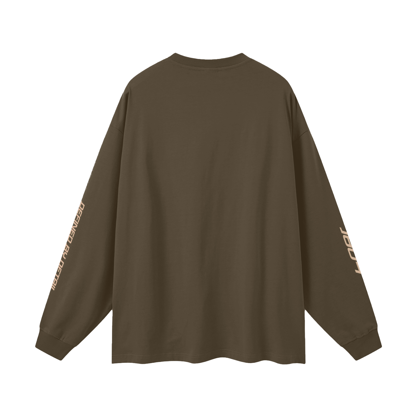 JacquardStudios Golden Oversized Unisex Long Sleeve in Brown, alternate view