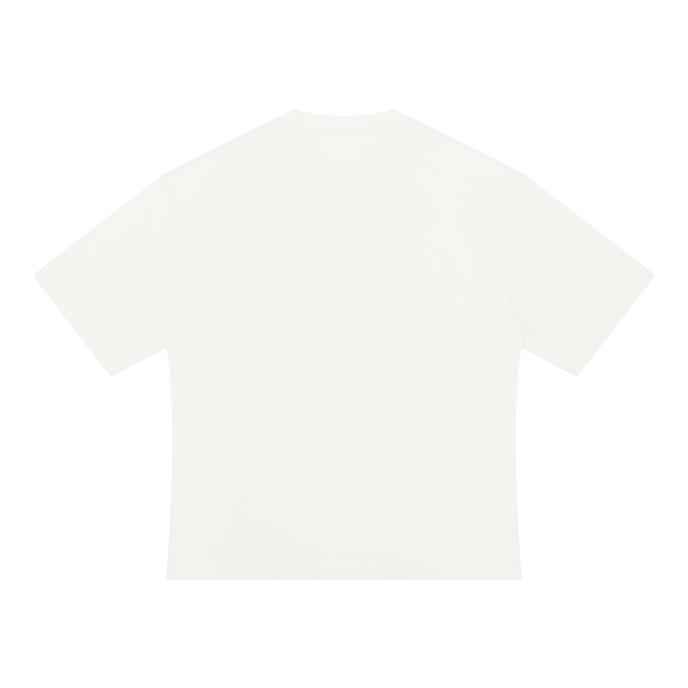 JacquardStudios Unisex Heavyweight Oversized T-Shirt in White, alternate view