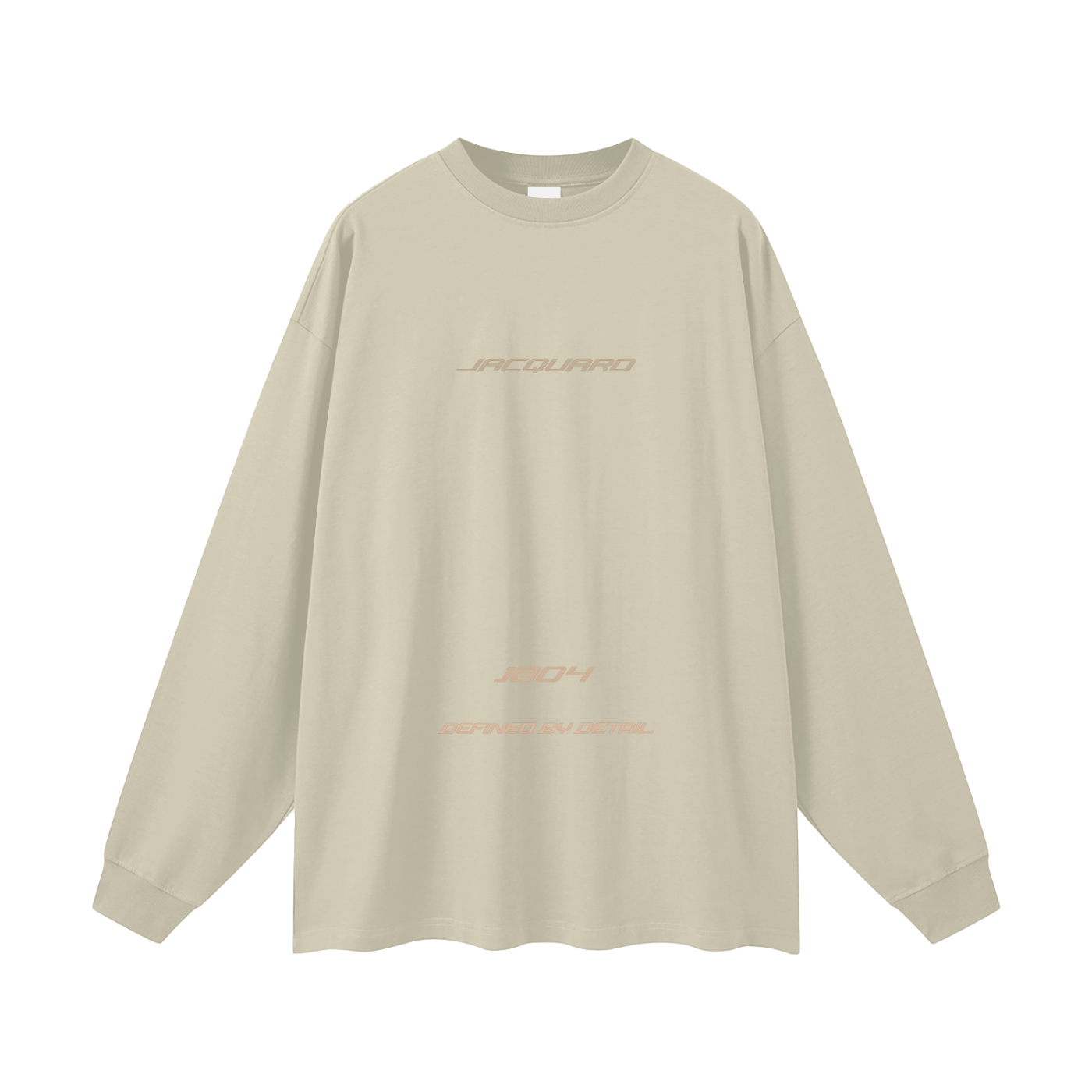 JacquardStudios Golden Oversized Unisex Long Sleeve in Sand Color