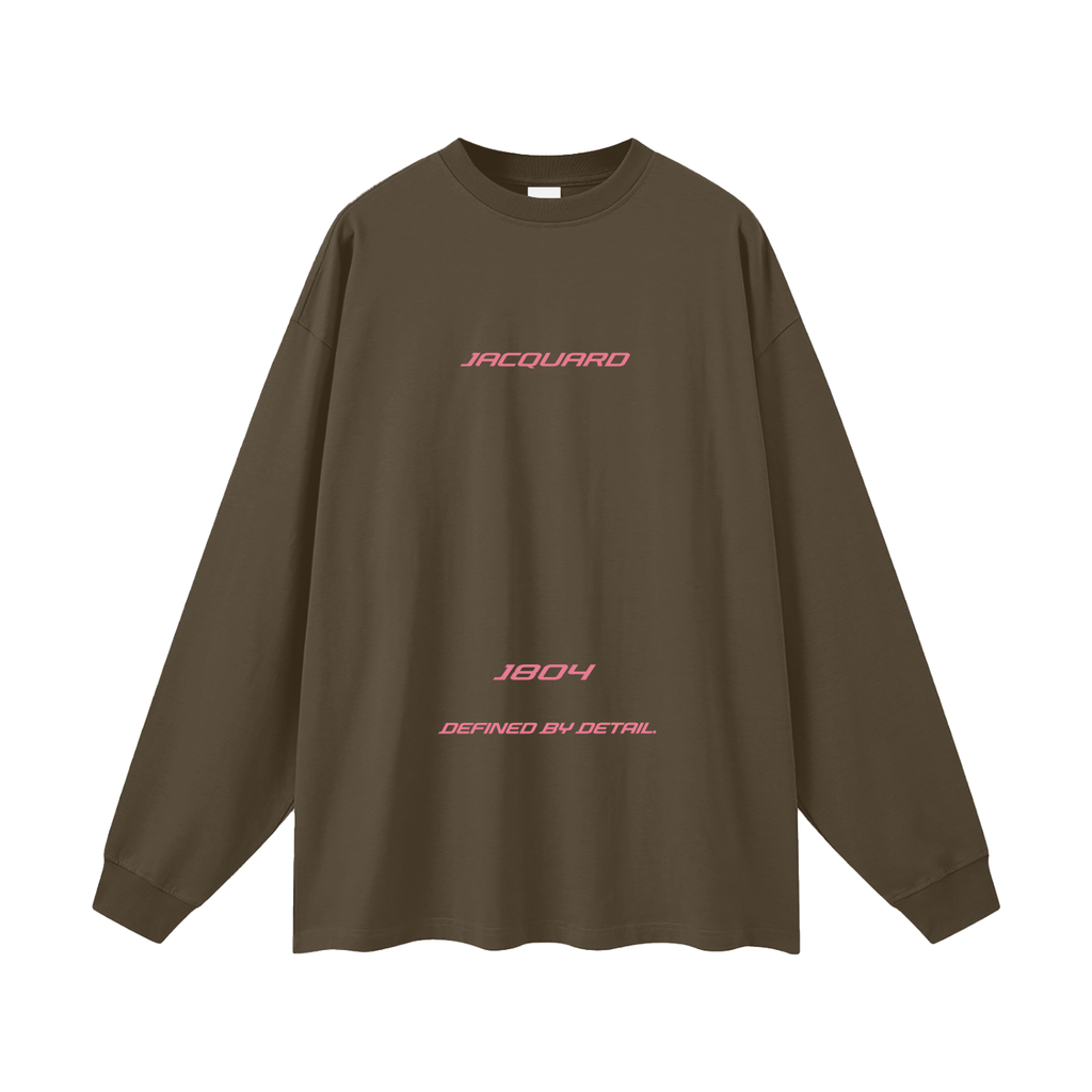 JacquardStudios Triple Oversized Unisex Long Sleeve in Brown