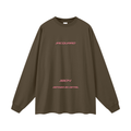JacquardStudios Triple Oversized Unisex Long Sleeve in Brown