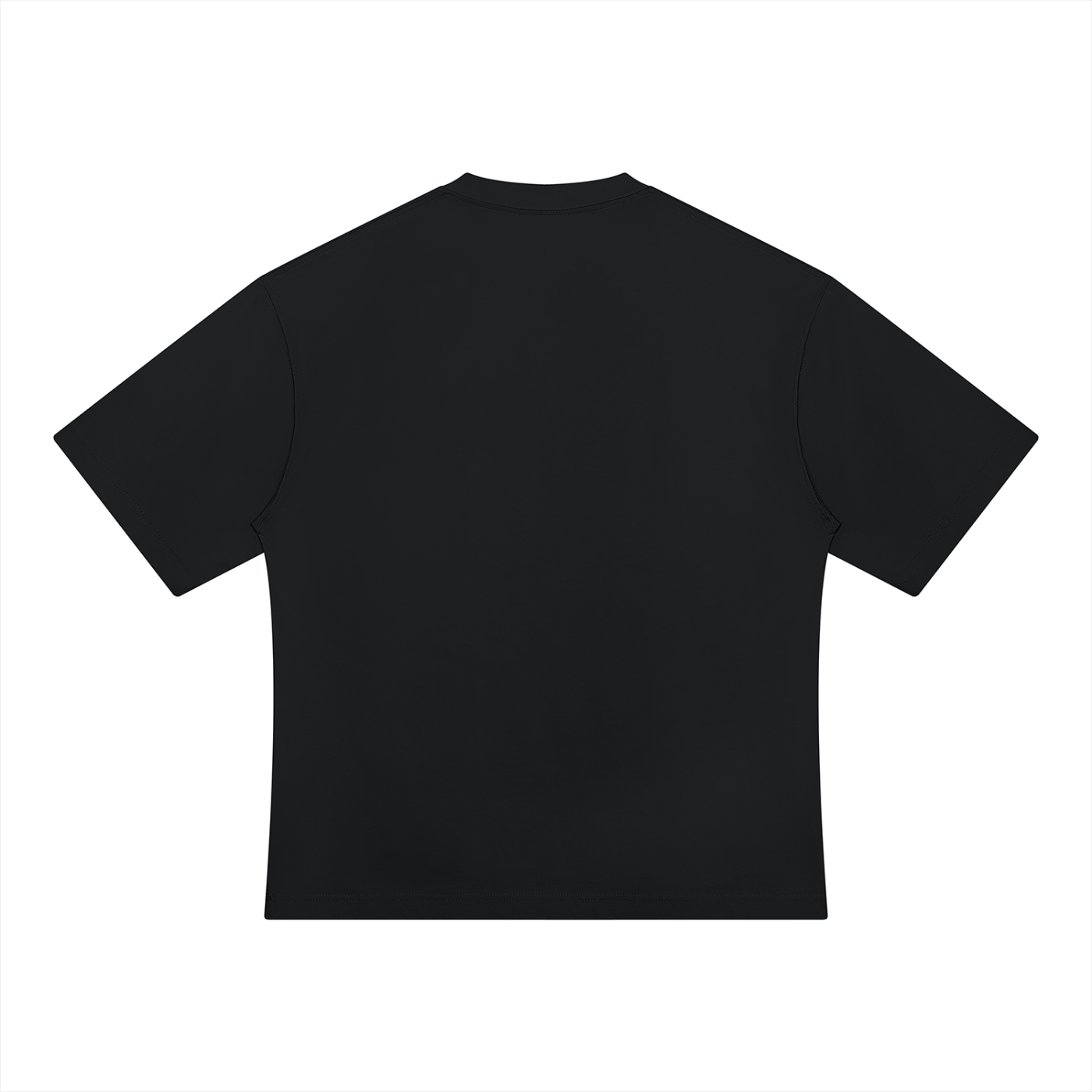 JacquardStudios Defined Unisex Heavyweight Oversized T-Shirt in Black, alternate view