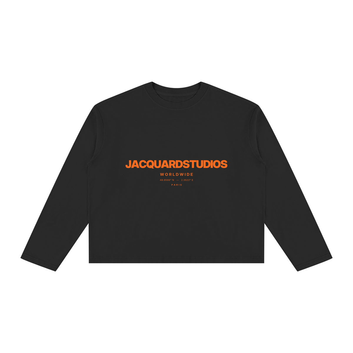 JacquardStudios Worldwide Orange Longsleeve in Black