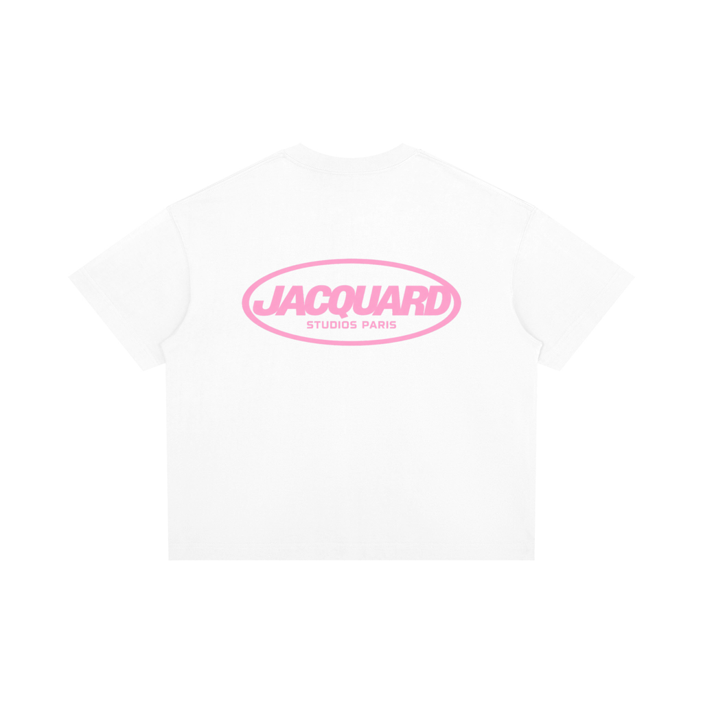 JacquardStudios Logo T-Shirt in White, alternate view